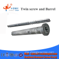 Barisan Pengeluaran Tiub Extruder Plastik Twin Screw Barrel